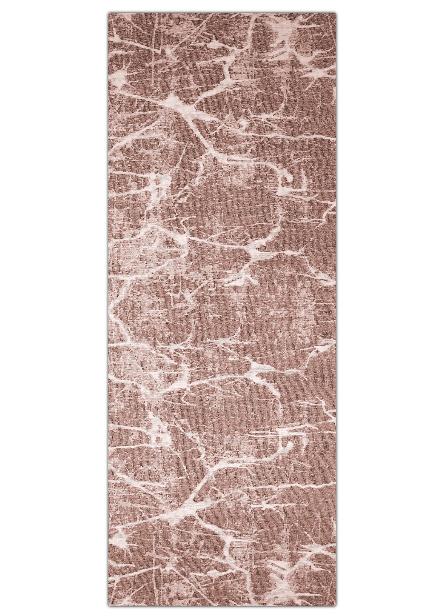 Rug with a marbled pattern on a white background