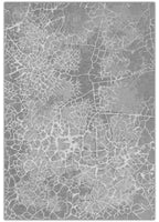 Textured gray rug with a subtle pattern