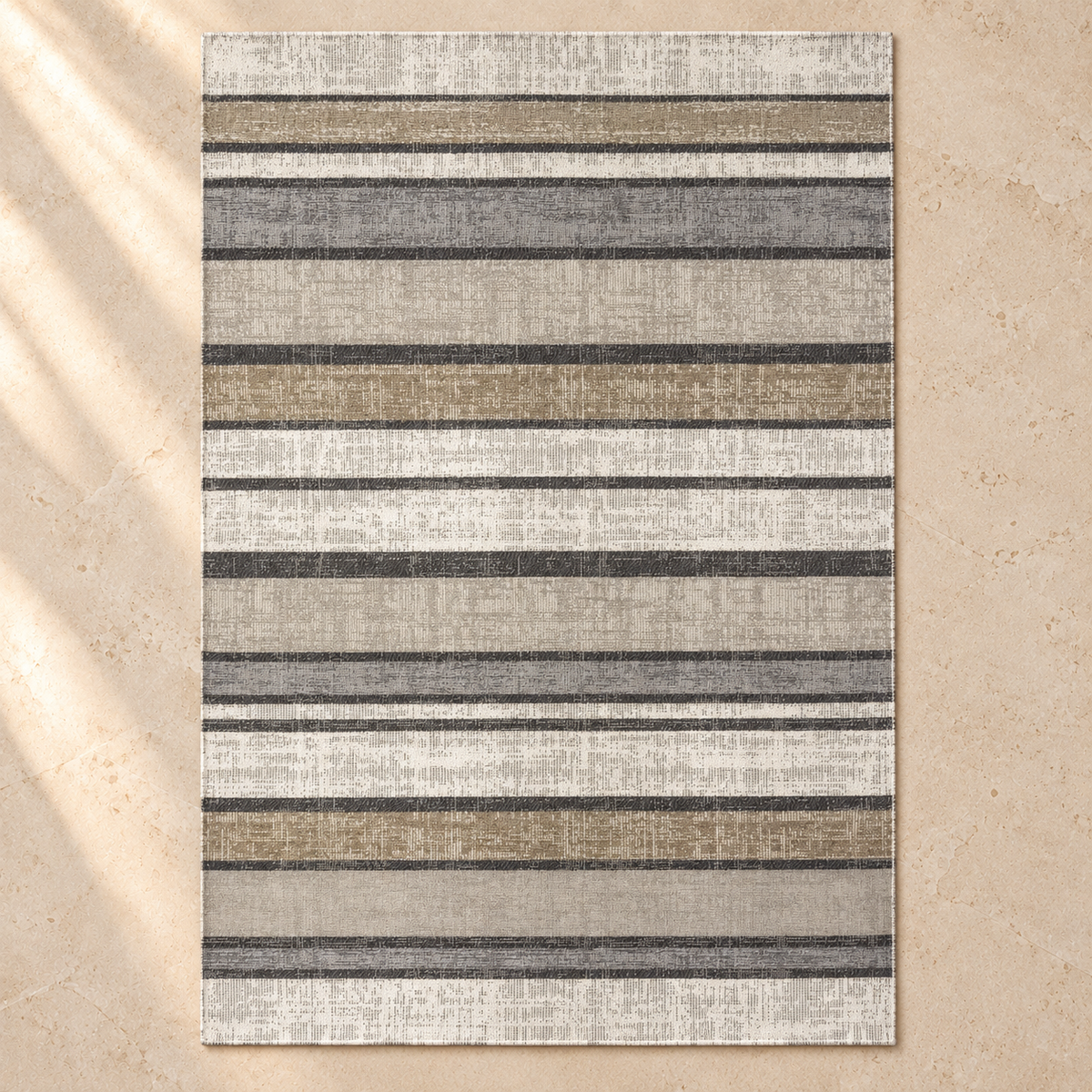 Gray Stripe rug — main