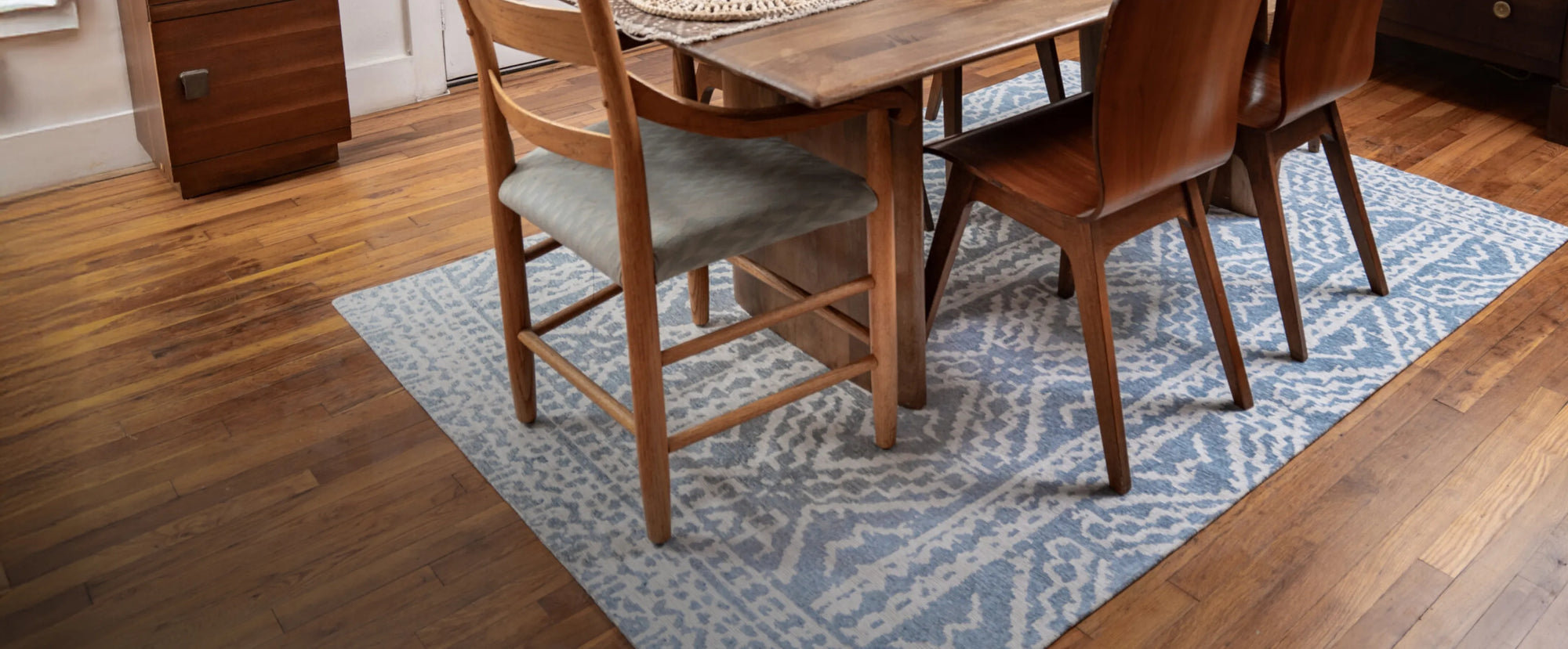 Meet Mother Ruggers: Traditionally woven rugs designed to be machine-washed.