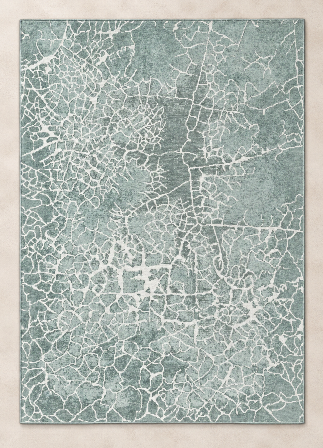 Pastel Prime Machine Washable Rug — full rug in soft daylight