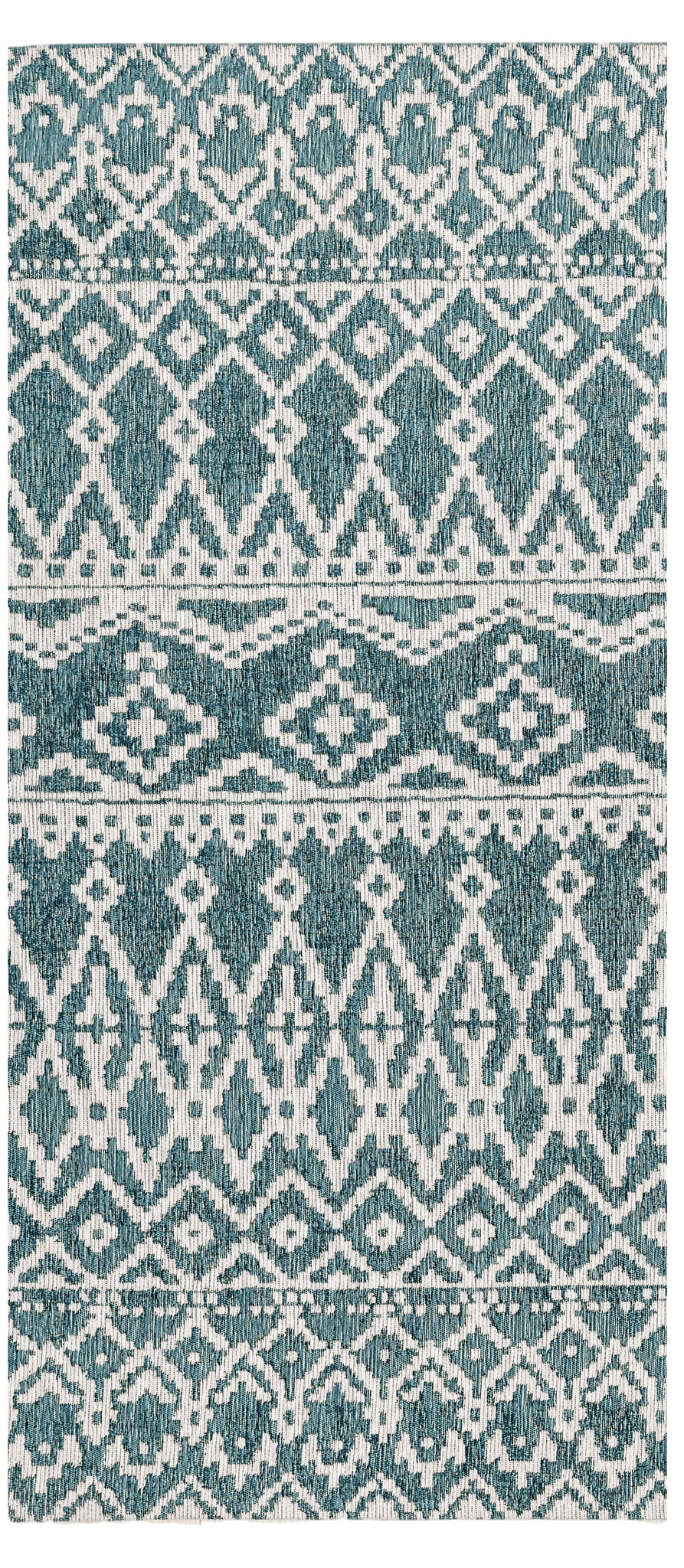 Washable Area rug | The Rugger Classic | Teal & White | 3x7 | By MotherRuggers.com | Machine Washable | Jacquard Woven | Pet Friendly | Kid Friendly | Machine Wash | Line Dry | Living Room | Kitchen | Bedroom | High-Traffic | Anti-Slip | Three-year warranty with proper care | Shake or light Vacuum | Machine Wash as needed | Dry Flat or Line Dry | Dries fast
