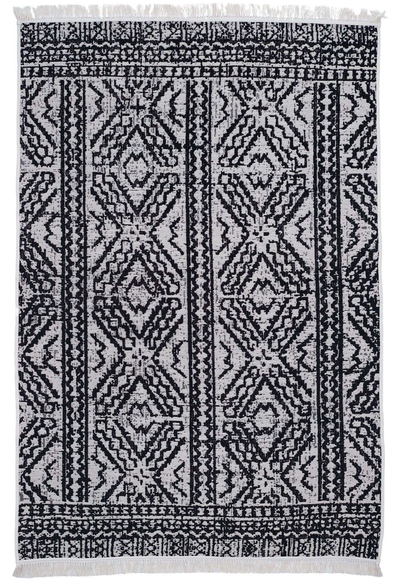 Washable Area rug | Simon & Yildirim Reversible Play | Black & White | 5x8 | By MotherRuggers.com | Machine Washable | Jacquard Woven | Uniquely Reversible | Pet Friendly | Kid Friendly | Machine Wash | Line Dry | Living Room | Covered Patio | Entry Way | Bedroom | High-Traffic | Three-year warranty with proper care | Shake or light Vacuum | Machine Wash as needed | Dry Flat or Line Dry | Dries fast