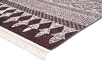 Washable Area rug | Simon & Yildirim Reversible Play | Red Wine & White Close-up Corner Detail | 5x8 | By MotherRuggers.com | Machine Washable | Jacquard Woven | Uniquely Reversible | Pet Friendly | Kid Friendly | Machine Wash | Line Dry | Living Room | Covered Patio | Entry Way | Bedroom | High-Traffic | Three-year warranty with proper care | Shake or light Vacuum | Machine Wash as needed | Dry Flat or Line Dry | Dries fast