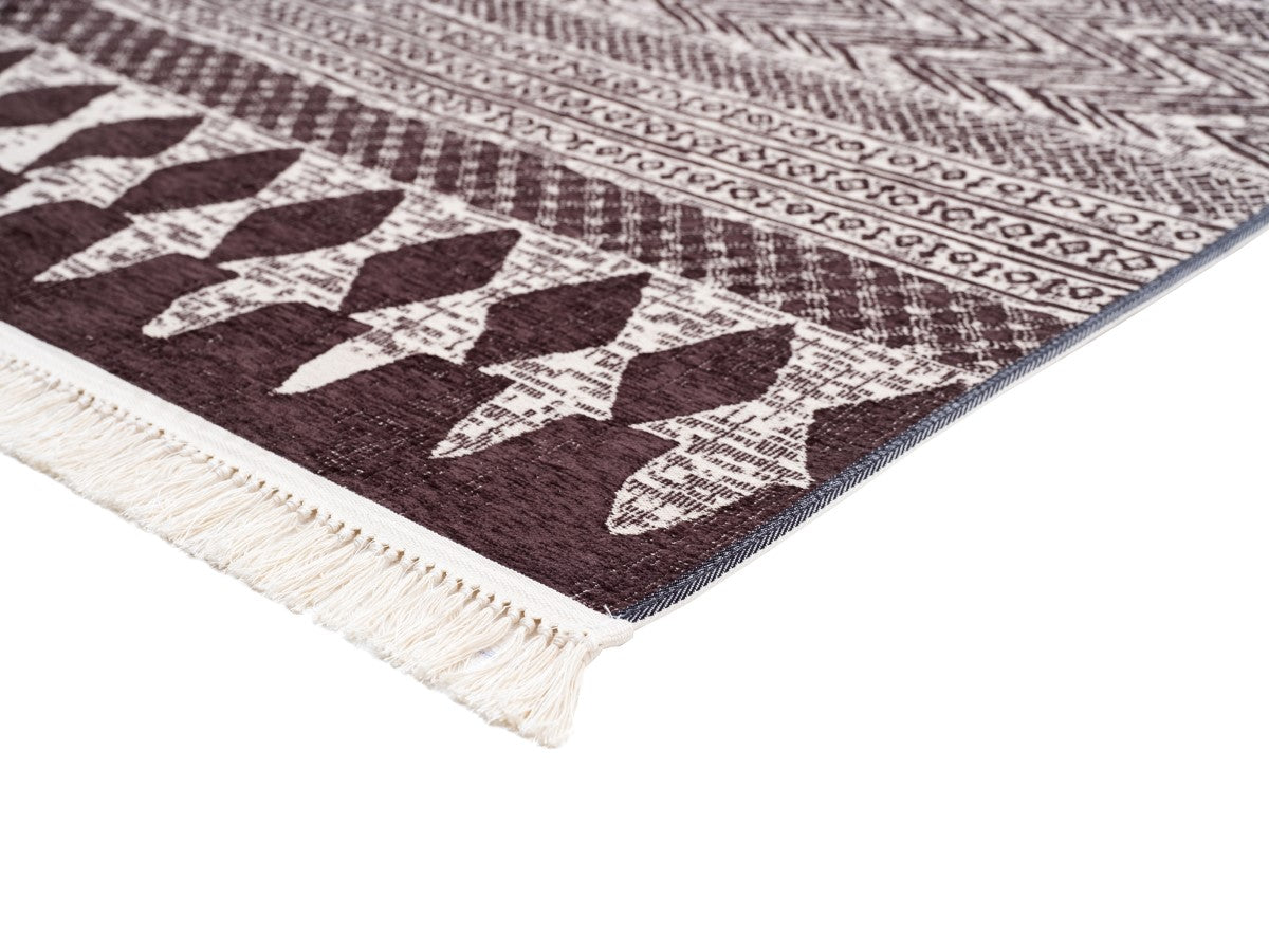 Washable Area rug | Simon & Yildirim Reversible Play | Red Wine & White Close-up Corner Detail | 5x8 | By MotherRuggers.com | Machine Washable | Jacquard Woven | Uniquely Reversible | Pet Friendly | Kid Friendly | Machine Wash | Line Dry | Living Room | Covered Patio | Entry Way | Bedroom | High-Traffic | Three-year warranty with proper care | Shake or light Vacuum | Machine Wash as needed | Dry Flat or Line Dry | Dries fast