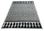 Washable Area rug | Simon & Yildirim Reversible Wink | Black & White Zig-zag | 5x8 | By MotherRuggers.com | Machine Washable | Jacquard Woven | Uniquely Reversible | Pet Friendly | Kid Friendly | Machine Wash | Line Dry | Living Room | Covered Patio | Entry Way | Bedroom | High-Traffic | Three-year warranty with proper care | Shake or light Vacuum | Machine Wash as needed | Dry Flat or Line Dry | Dries fast