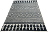 Washable Area rug | Simon & Yildirim Reversible Wink | Black and White Zig-Zag | 9x11 | By MotherRuggers.com | Machine Washable | Jacquard Woven | Uniquely Reversible | Pet Friendly | Kid Friendly | Machine Wash | Line Dry | Living Room | Covered Patio | Entry Way | Bedroom | High-Traffic | Three-year warranty with proper care | Shake or light Vacuum | Machine Wash as needed | Dry Flat or Line Dry | Dries fast
