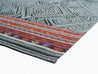 Washable Area rug | The Jacquard Bergama | Geometric Patterns with Red, Black & Beige Corner View | 5x8 | By MotherRuggers.com | Machine Washable | Jacquard Woven | Pet Friendly | Kid Friendly | Machine Wash | Line Dry | Living Room | Kitchen | Bedroom | High-Traffic | Anti-Slip | Three-year warranty with proper care | Shake or light Vacuum | Machine Wash as needed | Dry Flat or Line Dry | Dries fast
