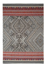 Washable Area rug | The Jacquard Bergama | Geometric Patterns with Red, Black & Beige | 8x10 | By MotherRuggers.com | Machine Washable | Jacquard Woven | Pet Friendly | Kid Friendly | Machine Wash | Line Dry | Living Room | Kitchen | Bedroom | High-Traffic | Anti-Slip | Three-year warranty with proper care | Shake or light Vacuum | Machine Wash as needed | Dry Flat or Line Dry | Dries fast