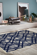 Washable Area rug | Simon & Yildirim Reversible Duet | Blue & Beige Lifestyle View| 9x11 | By MotherRuggers.com | Machine Washable | Jacquard Woven | Uniquely Reversible | Pet Friendly | Kid Friendly | Machine Wash | Line Dry | Living Room | Covered Patio | Entry Way | Bedroom | High-Traffic | Two-year warranty with proper care | Shake or light Vacuum | Machine Wash as needed | Dry Flat or Line Dry | Dries fast
