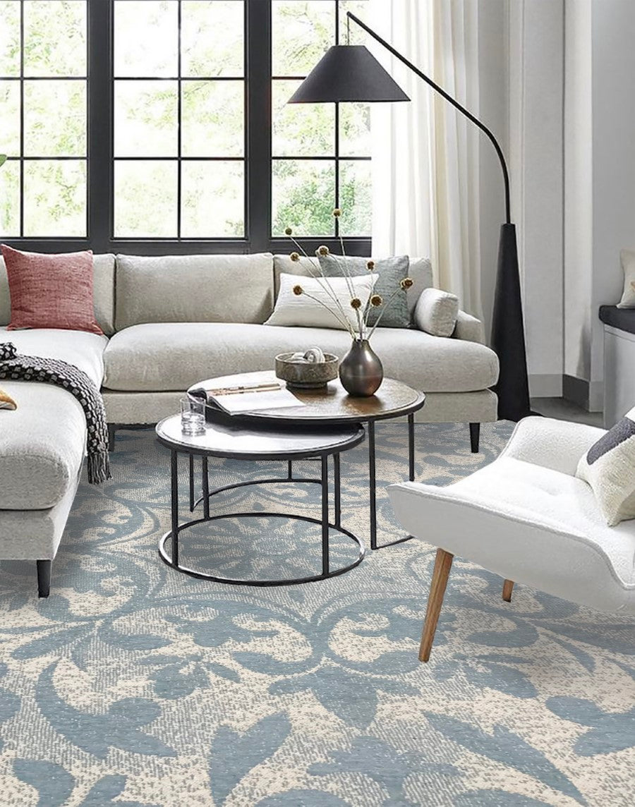Washable Area rug | Simon & Yildirim Reversible Duality | Mint & Beige Living Room Lifestyle View | 9x11 | By MotherRuggers.com | Machine Washable | Jacquard Woven | Uniquely Reversible | Pet Friendly | Kid Friendly | Machine Wash | Line Dry | Living Room | Covered Patio | Entry Way | Bedroom | High-Traffic | Two-year warranty with proper care | Shake or light Vacuum | Machine Wash as needed | Dry Flat or Line Dry | Dries fast
