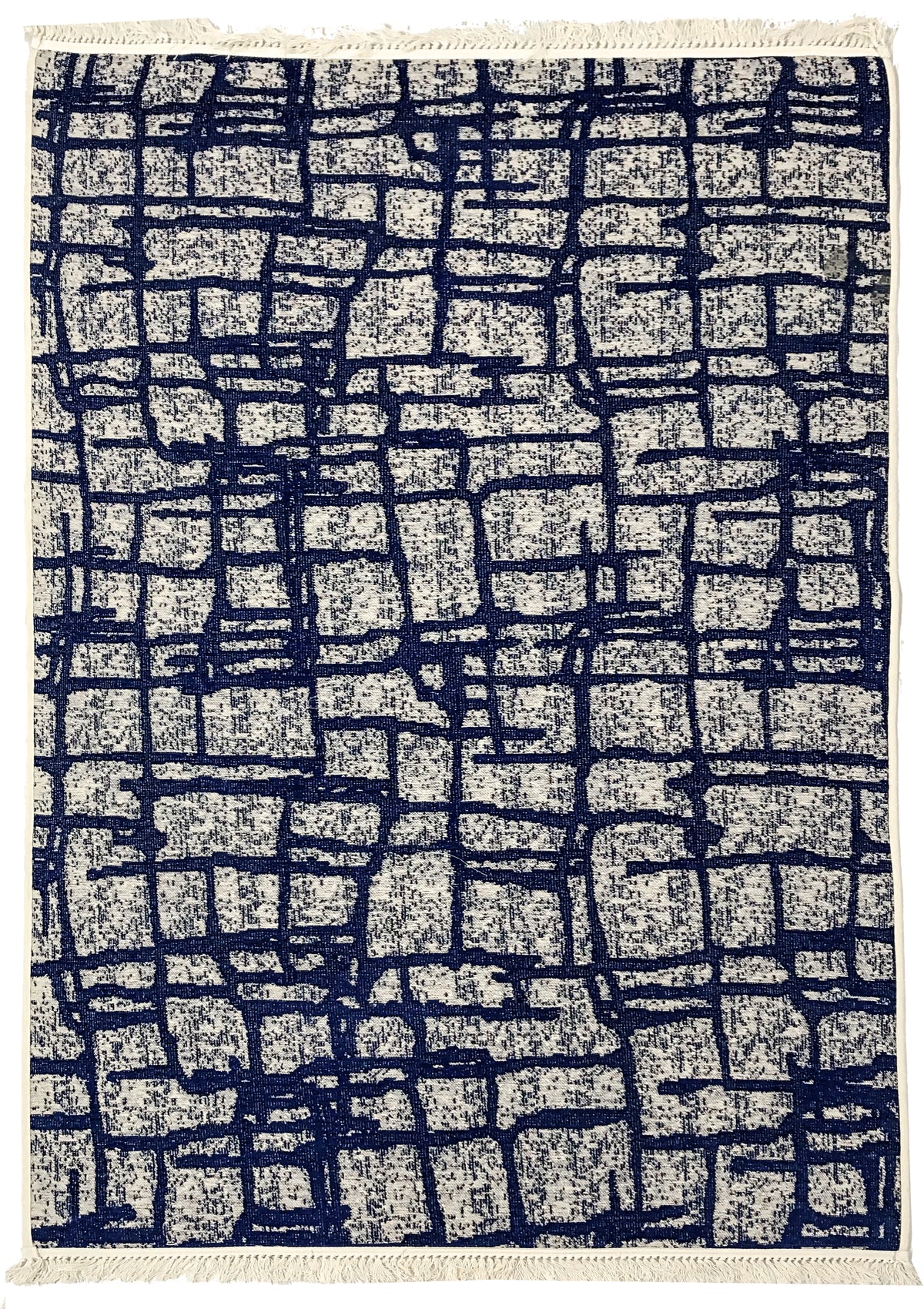 Washable Area rug | Simon & Yildirim Reversible Trade | Navy & Beige | 5x8 | By MotherRuggers.com | Machine Washable | Jacquard Woven | Uniquely Reversible | Pet Friendly | Kid Friendly | Machine Wash | Line Dry | Living Room | Covered Patio | Entry Way | Bedroom | High-Traffic | Three-year warranty with proper care | Shake or light Vacuum | Machine Wash as needed | Dry Flat or Line Dry | Dries fast