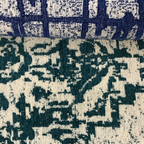 Washable Area rug | Simon & Yildirim Reversible Trade | Navy & Beige with Emerald & Beige Side-by-side View | 5x8 | By MotherRuggers.com | Machine Washable | Jacquard Woven | Uniquely Reversible | Pet Friendly | Kid Friendly | Machine Wash | Line Dry | Living Room | Covered Patio | Entry Way | Bedroom | High-Traffic | Three-year warranty with proper care | Shake or light Vacuum | Machine Wash as needed | Dry Flat or Line Dry | Dries fast