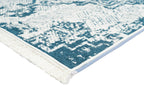 Washable Area rug | Simon & Yildirim Reversible Trade | Emerald & Beige Close-up Corner Detail View | 5x8 | By MotherRuggers.com | Machine Washable | Jacquard Woven | Uniquely Reversible | Pet Friendly | Kid Friendly | Machine Wash | Line Dry | Living Room | Covered Patio | Entry Way | Bedroom | High-Traffic | Three-year warranty with proper care | Shake or light Vacuum | Machine Wash as needed | Dry Flat or Line Dry | Dries fast