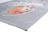 Rugaroos Ballet Roo Kid's Machine Washable Play Rug | Gray with Pink Accents Corner Close-up | 4x6 | Mother Ruggers | Washable Rugs | Kid's Rugs | Eco Friendly Rug| Pet Friendly | Kid Friendly | Machine Wash | Line Dry | Bedroom | High-Traffic | Two-year warranty with proper care | Shake or light Vacuum | Machine Wash as needed | Dry Flat or Line Dry | Dries fast | Hand Drawn - Digitally Printed | Velvet | Easy- Clean 