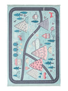 Rugaroos Camping Trails Kid's Machine Washable Play Rug | Trails leading through Mountains and cabins in the woods on Light Green | Side View | 4x6 | Mother Ruggers | Washable Rugs | Kid's Rugs | Eco Friendly Rug| Pet Friendly | Kid Friendly | Machine Wash | Line Dry | Bedroom | High-Traffic | Two-year warranty with proper care | Shake or light Vacuum | Machine Wash as needed | Dry Flat or Line Dry | Dries fast | Hand Drawn - Digitally Printed | Velvet | Easy- Clean 