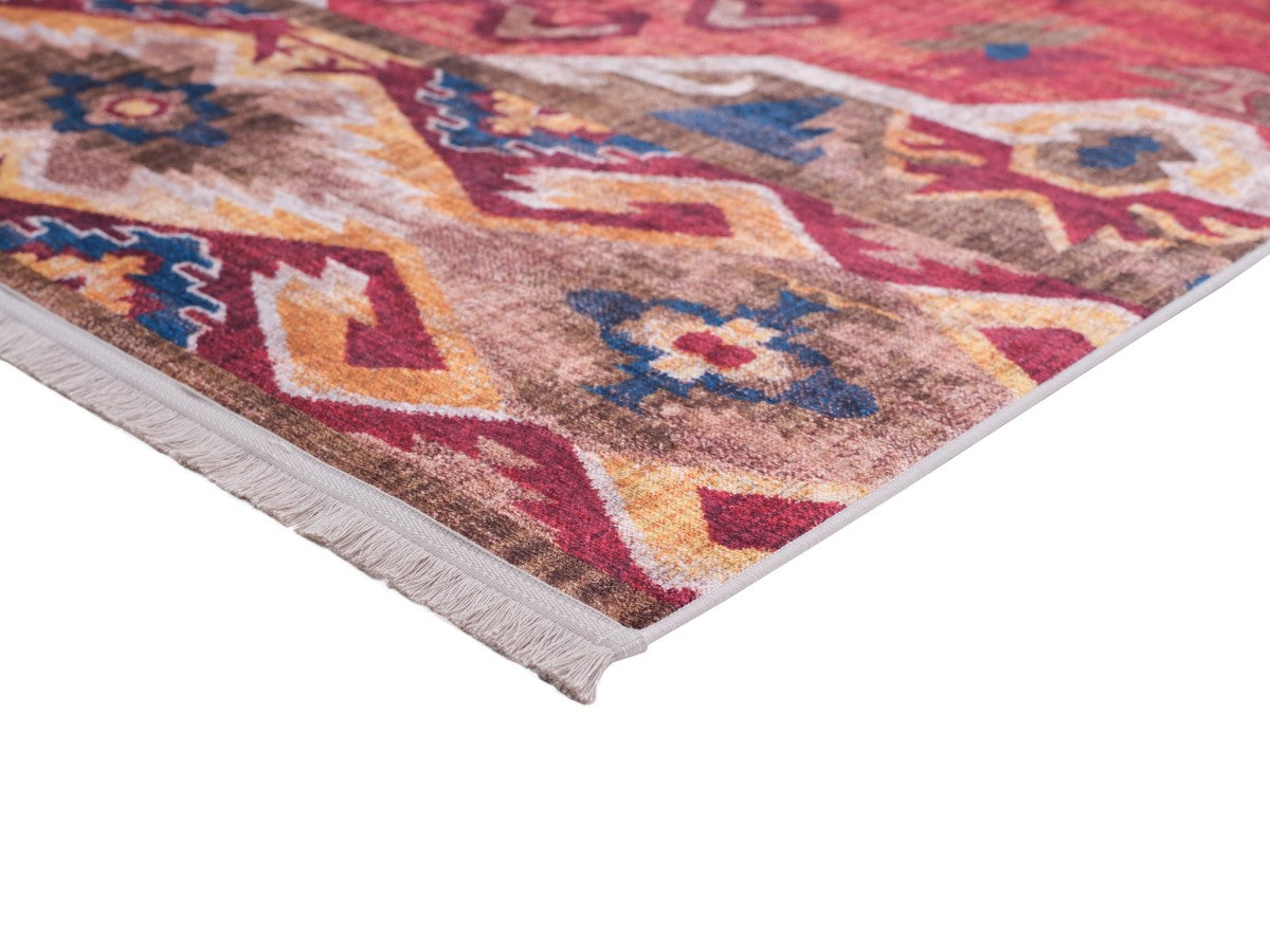 Area rug | Chennie Chic Davina 5x8 |3x8 | By Mother Ruggers.com | Machine Washable | Chenille Woven | Blue | White | Blush faded Accents |Faded | Multicolor | Vintage |Large emblem in middle|Pet Friendly | Kid Friendly | Machine Wash Line Dry | Living Room | Kitchen | Bedroom | Moderate Traffic | High Traffic mat recommended | Three year warranty with proper care | Shake or light Vacuum | Machine Wash | Dry Flat or Line Dry | Dries fast