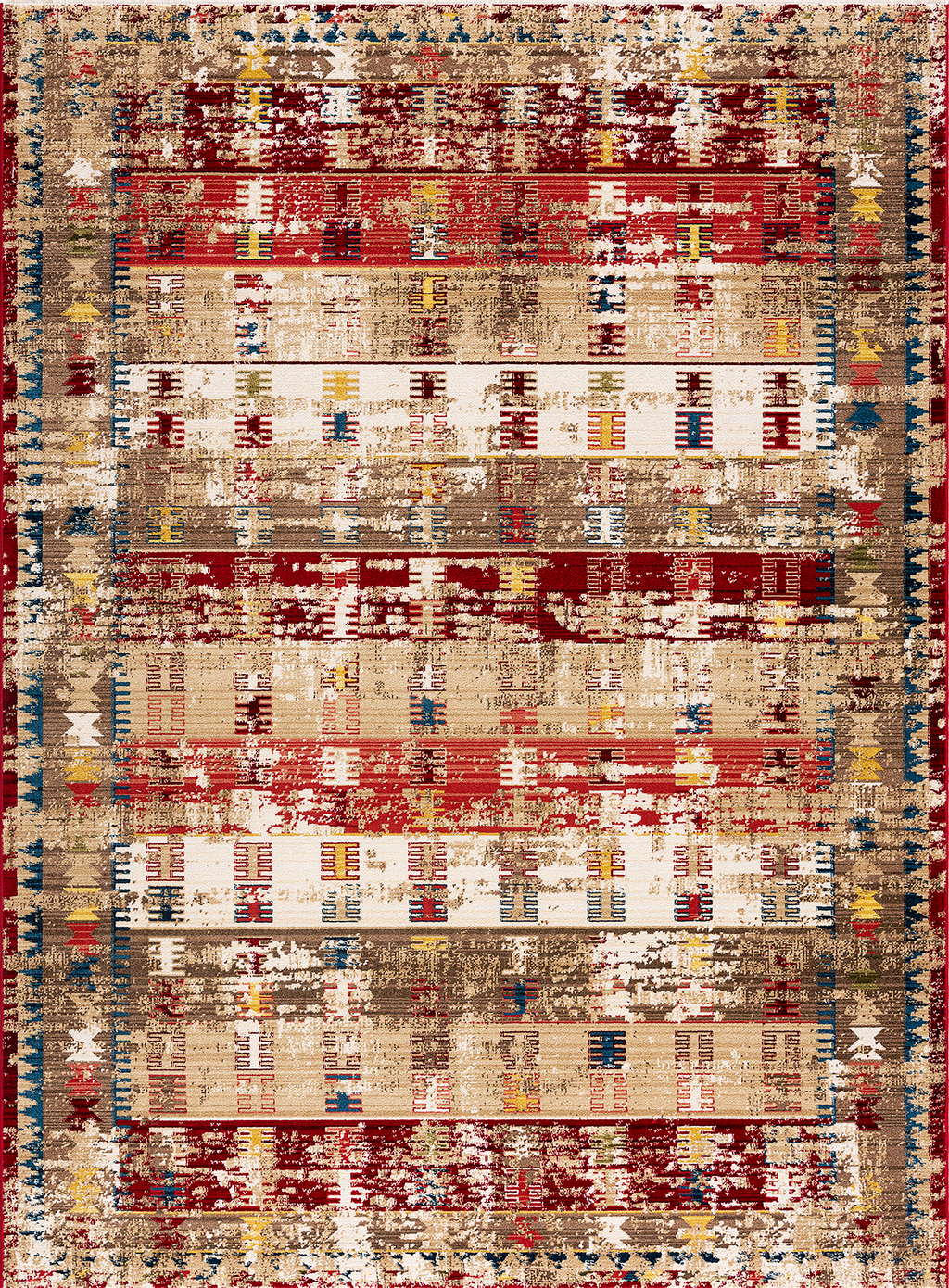 Area rug | Chennie Chic Sarah |5x8 | 3x8 Runner | By MotherRuggers.com | Machine Washable | Chenille Woven | Accent Brick Red | Mulitcolor | Pet Friendly | Kid Friendly | Machine Wash Line Dry | Living Room | Kitchen | Bedroom | Moderate Traffic | High Traffic mat recommended | Three-year warranty with proper care | Shake or light Vacuum | Machine Wash as needed | Dry Flat or Line Dry | Dries fast