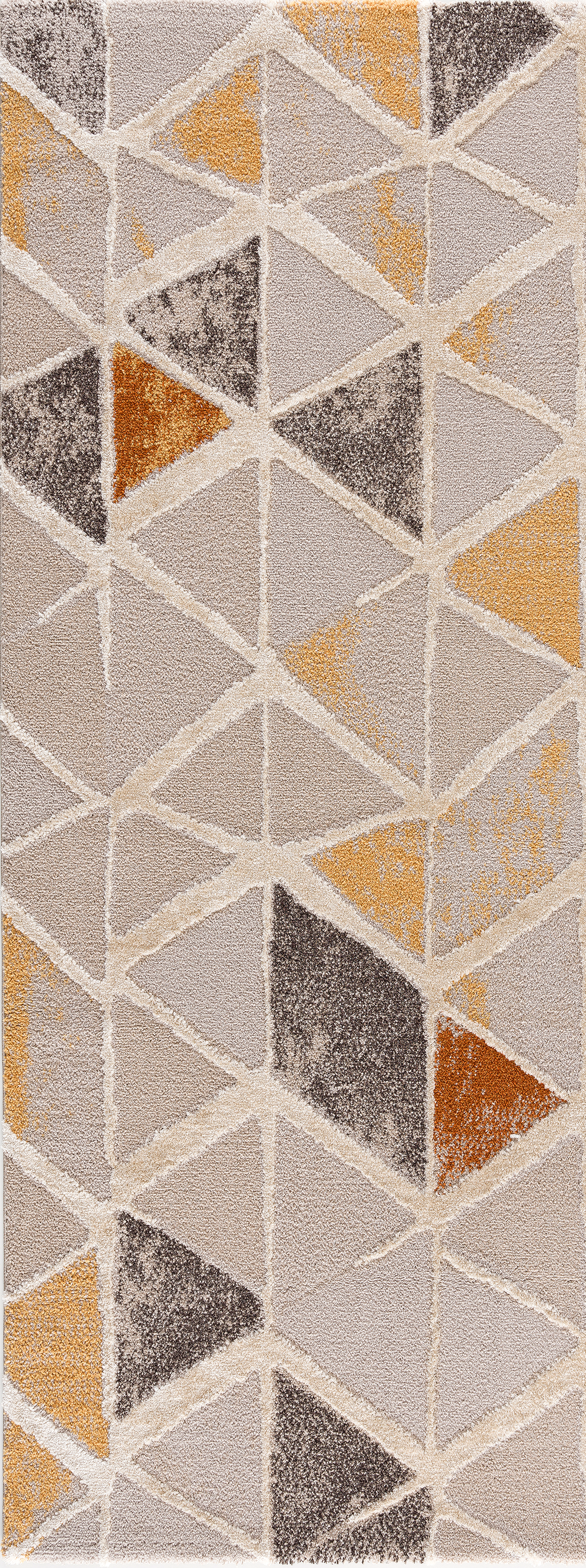 Area rug | Chennie Chic Tryme |5x8 |3x8 Runner | By MotherRuggers.com | Machine Washable | Chenille Woven | Gemetric print | Triangle Design | Splash of Burnt Orange | Splash of Dark Brown | Splash of Yellow | Mainly Tan | Pet Friendly | Kid Friendly | Machine Wash | Line Dry | Living Room | Kitchen | Bedroom | Moderate Traffic | High Traffic mat recommended | Three-year warranty with proper care | Shake or light Vacuum | Machine Wash as needed | Dry Flat or Line Dry | Dries fast