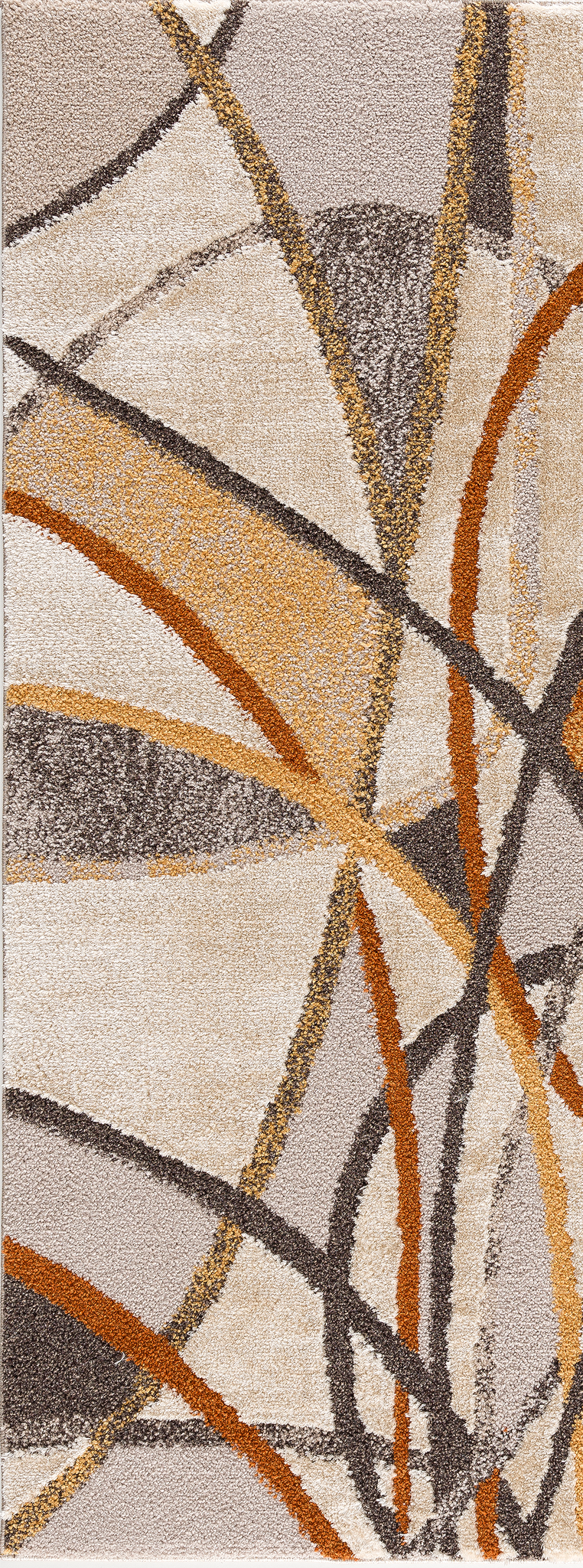Area rug | Chennie Chic Picasso 5x8 | 3x8 | By Mother Ruggers.com | Machine Washable | Chenille Woven | Burnt Orange | Dark Yellow |Brown | Beige | Off White | Drawn Lines | Pet Friendly | Kid Friendly | Machine Wash Line Dry | Living Room | Kitchen | Bedroom | Moderate Traffic | High Traffic mat recommended | Three year warranty with proper care | Shake or light Vacuum | Machine Wash | Dry Flat or Line Dry | Dries fast