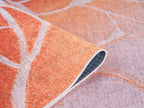 Area rug | Chennie Chic Raff 5x8 | By Mother Ruggers.com | Machine Washable | Chenille Woven | Burnt Orange | Dark Yellow |Brown | Beige | Animal Print | Giraffe Design | Pet Friendly | Kid Friendly | Machine Wash Line Dry | Living Room | Kitchen | Bedroom | Moderate Traffic | High Traffic mat recommended | Three year warranty with proper care | Shake or light Vacuum | Machine Wash | Dry Flat or Line Dry | Dries fast