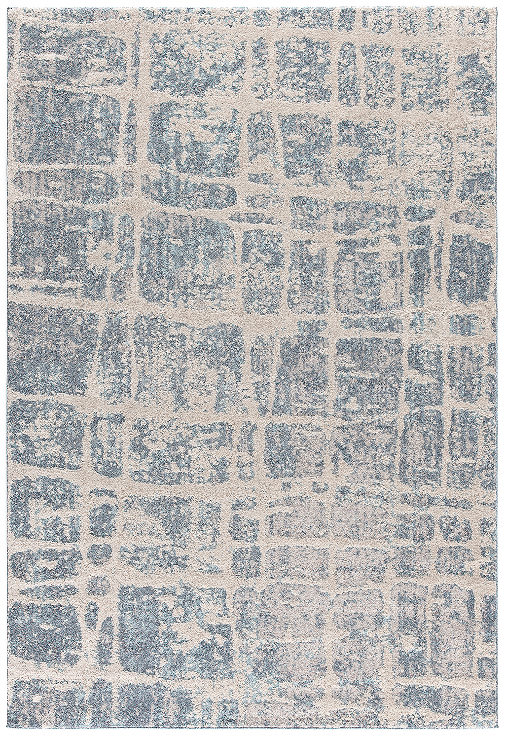Area rug | Chennie Chic Stacey |5x8 | By MotherRuggers.com | Machine Washable | Chenille Woven | light blue background | Off-White unstructured lines|Pet Friendly | Kid Friendly | Machine Wash | Line Dry | Living Room | Kitchen | Bedroom | Moderate Traffic | High Traffic mat recommended | Three-year warranty with proper care | Shake or light Vacuum | Machine Wash as needed | Dry Flat or Line Dry | Dries fast