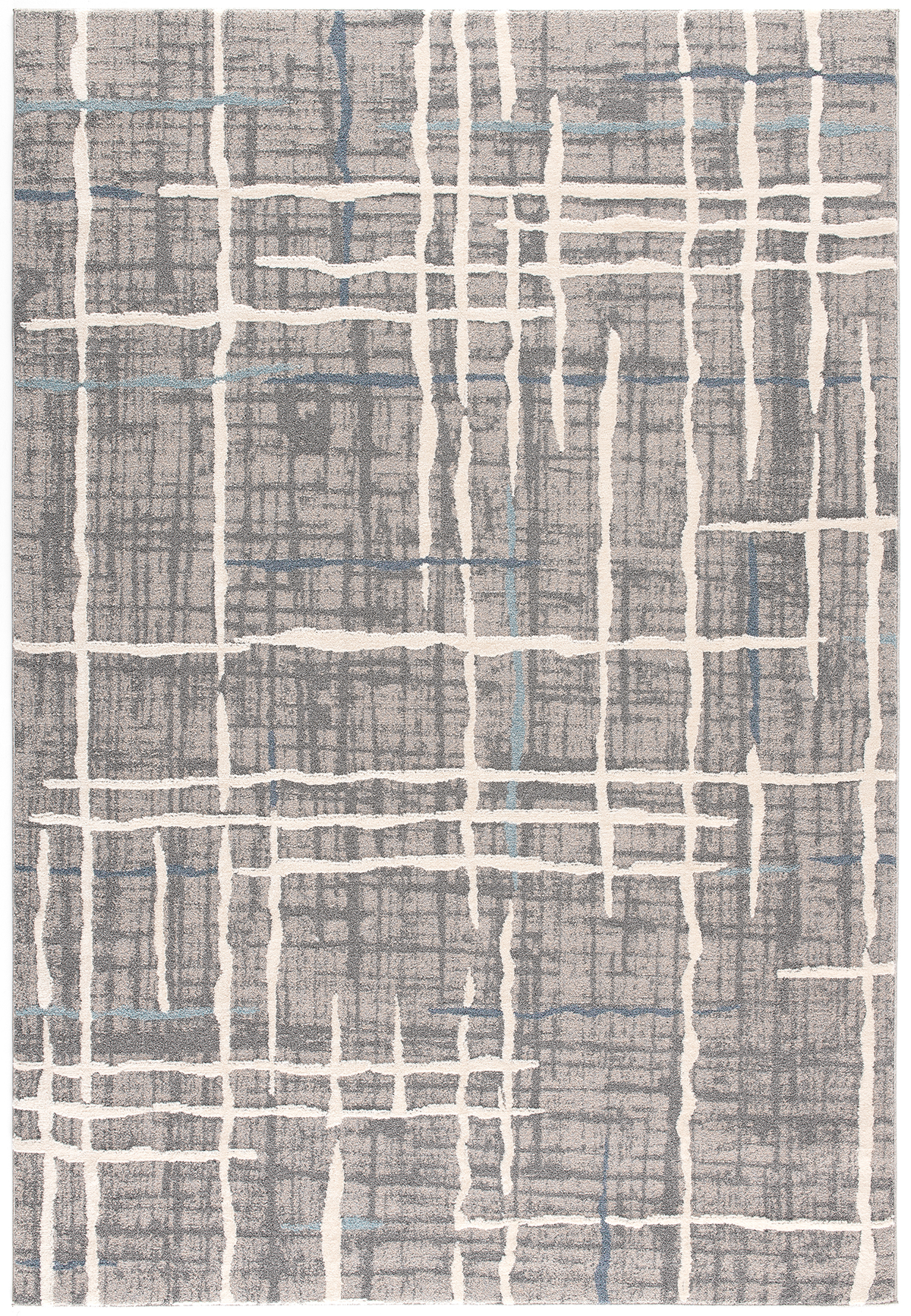 Area rug | Chennie Chic Slate |5x8 | By MotherRuggers.com | Machine Washable | Chenille Woven | Unstructured Line Design | Gray | Fine light blue lines| Thick Off-White Lines |Pet Friendly | Kid Friendly | Machine Wash | Line Dry | Living Room | Kitchen | Bedroom | Moderate Traffic | High Traffic mat recommended | Three-year warranty with proper care | Shake or light Vacuum | Machine Wash as needed | Dry Flat or Line Dry | Dries fast