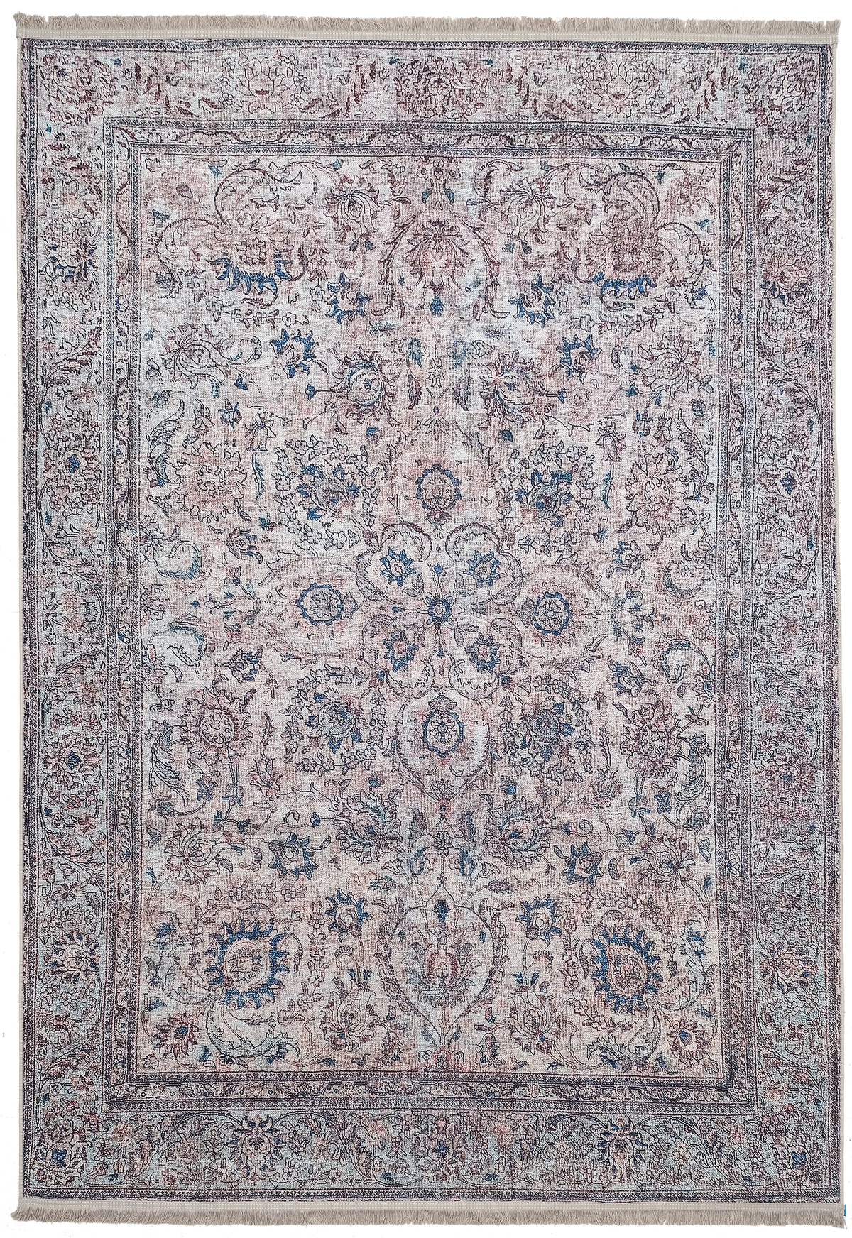  Area rug | Chennie Chic Chloe 5 x 8 | By Mother Ruggers.com | Machine Washable | Chenille Woven | Blue | White | Blush faded Accents | white | Mulit Color | Vintage |Worn| Multi Color |Various floral shapes |Pet Friendly | Kid Friendly | Machine Wash Line Dry | Living Room | Kitchen | Bedroom | Moderate Traffic | High Traffic mat recommended | Three year warranty with proper care | Shake or light Vacuum | Machine Wash | Dry Flat or Line Dry | Dries fast