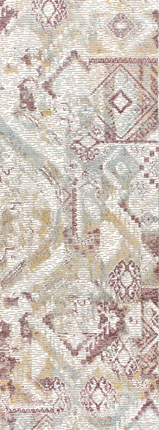 Area rug | Chennie Chic Zoe |5x8 |3x8 Runner | By MotherRuggers.com | Machine Washable | Chenille Woven | Faded | Vintage | Delicate Design multicolor faded | Slight Brick | Slight of Yellow | Mainly cream | Pet Friendly | Kid Friendly | Machine Wash | Line Dry | Living Room | Kitchen | Bedroom | Moderate Traffic | High Traffic mat recommended | Three-year warranty with proper care | Shake or light Vacuum | Machine Wash as needed | Dry Flat or Line Dry | Dries fast