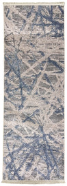 Area rug | Chennie Chic Bahm 3 x 8 | By Mother Ruggers.com | Machine Washable | Chenille Woven | Blue | Cream | Beige | Off White | Pet Friendly | Kid Friendly |  Machine Wash Line Dry | Living Room | Kitchen | Bedroom | Moderate Traffic | High Traffic mat recommended | Three year warranty with proper care | Shake or light Vacuum | Machine Wash | Dry Flat or Line Dry | Dries fast