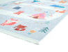 Rugaroos Road Trip Kid's Machine Washable Play Rug | Trail along with colorful teepees and cuddly critters | Corner Close-up | 4x6 | Mother Ruggers | Washable Rugs | Kid's Rugs | Eco Friendly Rug| Pet Friendly | Kid Friendly | Machine Wash | Line Dry | Bedroom | High-Traffic | Two-year warranty with proper care | Shake or light Vacuum | Machine Wash as needed | Dry Flat or Line Dry | Dries fast | Hand Drawn - Digitally Printed | Velvet | Easy- Clean