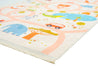 Rugaroos Let's Go Kid's Machine Washable Play Rug | Fun Cartoon Zoo Animals with Road map around | Neutral Colors | Corner Close-up | 4x6 | Mother Ruggers | Washable Rugs | Kid's Rugs | Eco Friendly Rug| Pet Friendly | Kid Friendly | Machine Wash | Line Dry | Bedroom | High-Traffic | Two-year warranty with proper care | Shake or light Vacuum | Machine Wash as needed | Dry Flat or Line Dry | Dries fast | Hand Drawn - Digitally Printed | Velvet | Easy- Clean