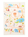 Rugaroos Let's Go Kid's Machine Washable Play Rug | Fun Cartoon Zoo Animals with Road map around | Neutral Colors | 4x6 | Mother Ruggers | Washable Rugs | Kid's Rugs | Eco Friendly Rug| Pet Friendly | Kid Friendly | Machine Wash | Line Dry | Bedroom | High-Traffic | Two-year warranty with proper care | Shake or light Vacuum | Machine Wash as needed | Dry Flat or Line Dry | Dries fast | Hand Drawn - Digitally Printed | Velvet | Easy- Clean